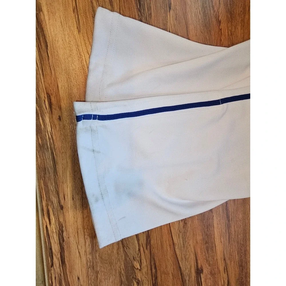 Champro Triple Crown Adult Open-Bottom Piped Baseball Pants - White/Royal, L